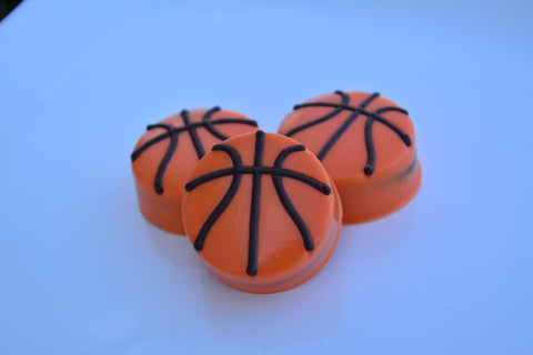 Basketball Themed Chocolate Covered Oreos