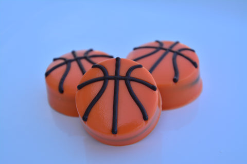 Basketball Themed Chocolate Covered Oreos