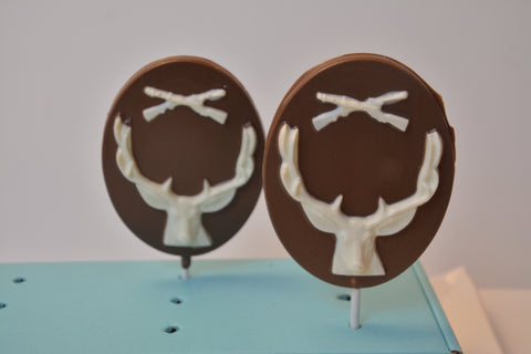 Deer Head Chocolate Lollipop