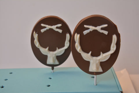 Deer Head Chocolate Lollipop