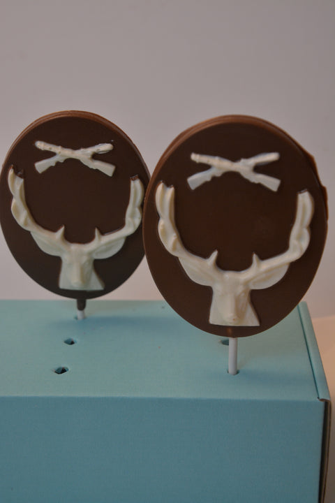 Deer Head Chocolate Lollipop