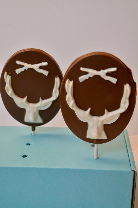 Deer Head Chocolate Lollipop