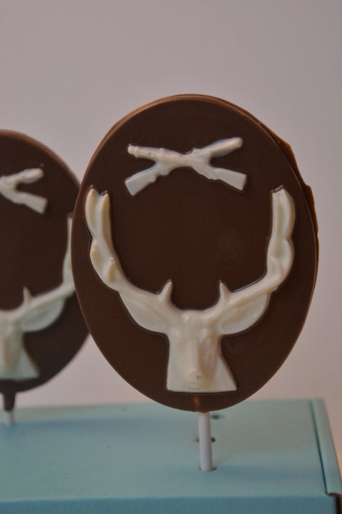 Deer Head Chocolate Lollipop