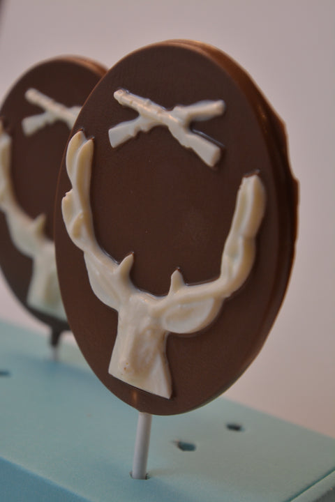 Deer Head Chocolate Lollipop