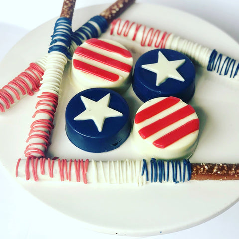 USA Chocolate Covered Oreos (Set of 12)