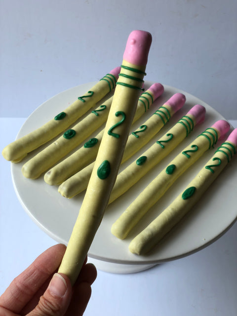 Pencil Chocolate Covered Pretzels (24)