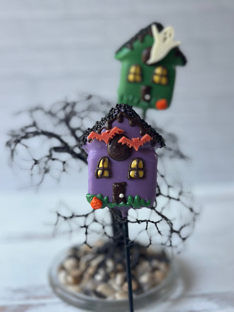 Haunted House Chocolate Covered Marshmallows (Set of 6)