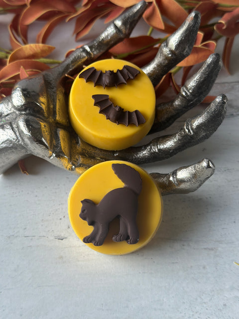Cats & Bats Halloween Chocolate Covered Oreos (Set of 12)