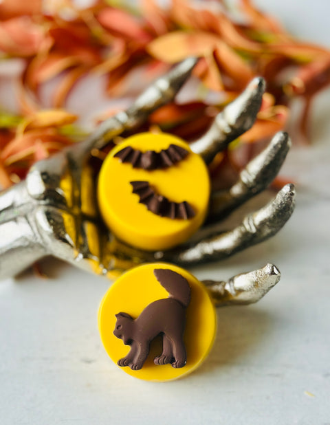 Cats & Bats Halloween Chocolate Covered Oreos (Set of 12)