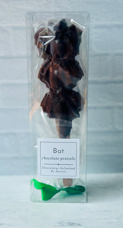 Bat Chocolate Covered Pretzels (set of 12)
