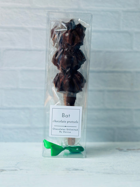 Bat Chocolate Covered Pretzels (set of 12)