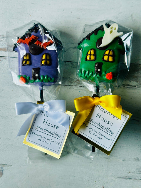 Haunted House Chocolate Covered Marshmallows (Set of 6)