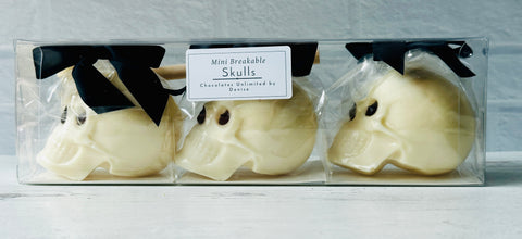 Mini Skull Breakable Chocolate (Box of 3)