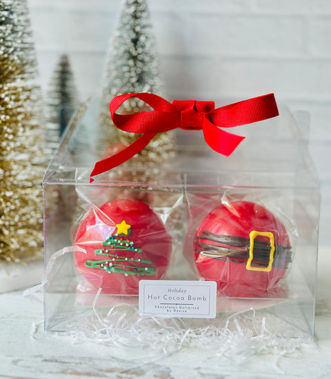Santa Themed Cocoa Bombs (Set of 2)