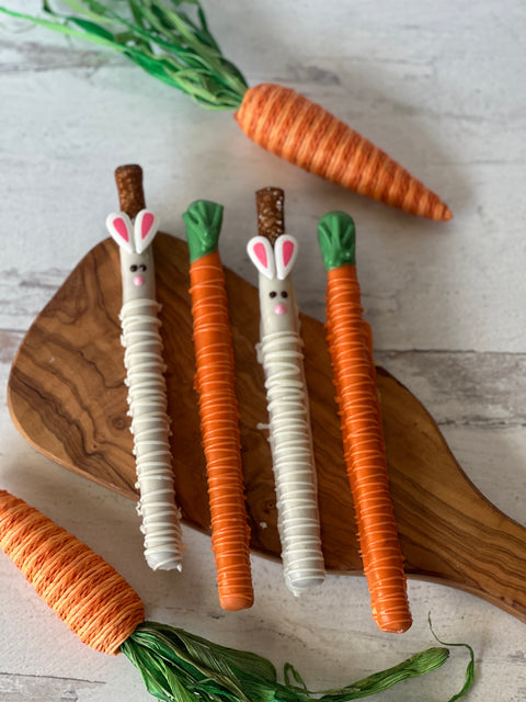 Easter Bunny & Carrot Pretzels (Set of 12)