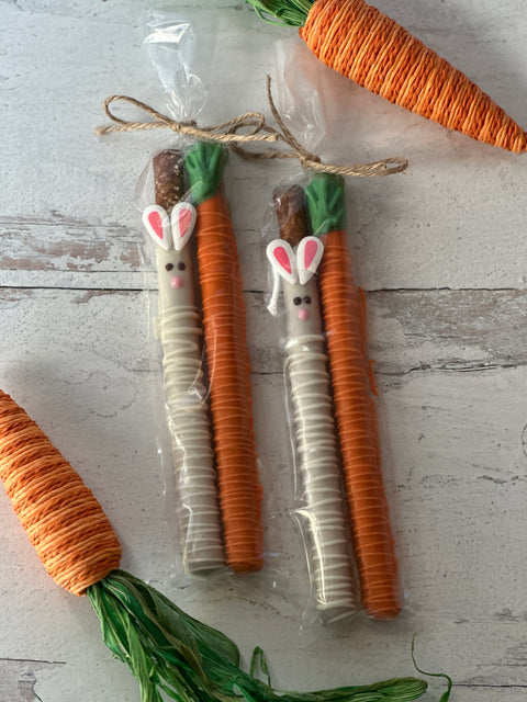 Easter Bunny & Carrot Pretzels (Set of 12)