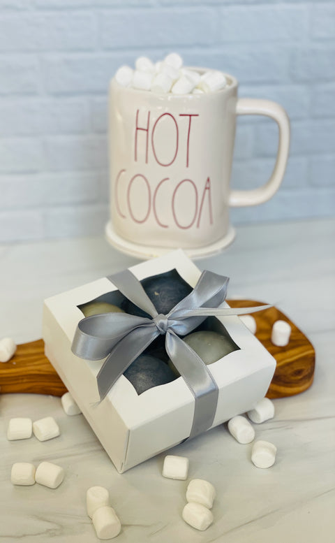 Mini Hot Chocolate Bombs, Chocolate Bombs (Set 0f 4)