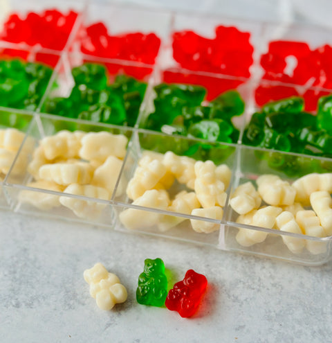 Christmas Gummy Bears - Albanese Holiday Candy Box | Soft Fruit Flavored Gummies
