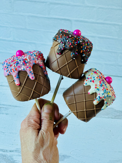 Jumbo Chocolate Dipped Marshmallows (Set of 12)