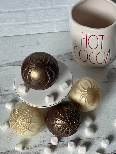 Spider Themed Designer Hot Cocoa Bombs (Set of 4)