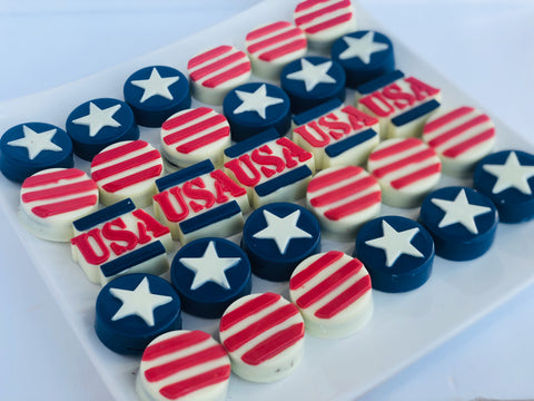 USA Chocolate Covered Oreos (Set of 12)