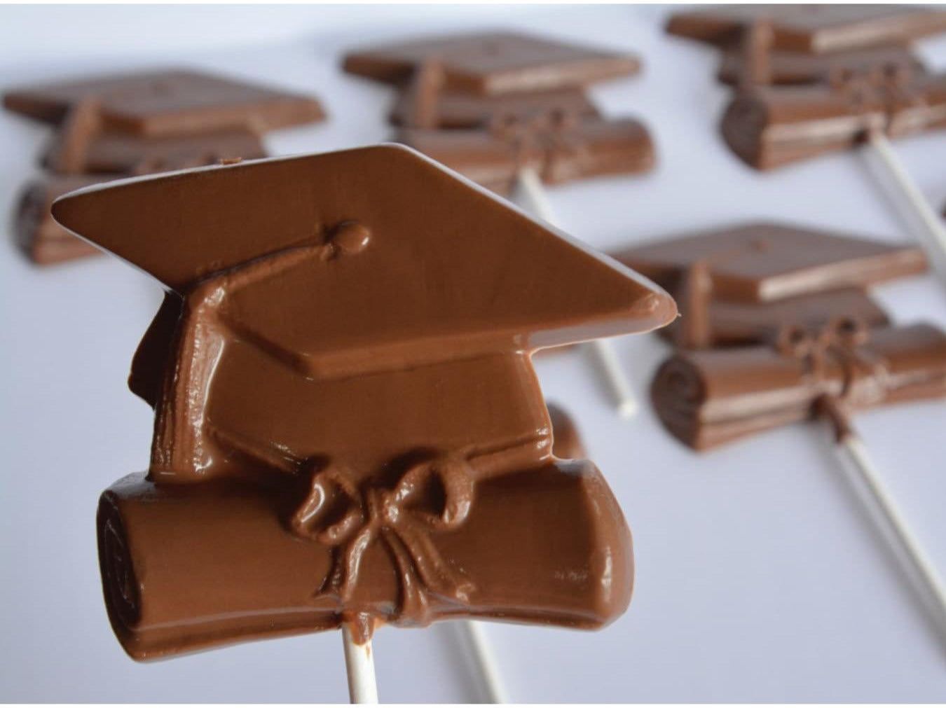 Graduation Chocolate Lollipops (Set 0f 12) – Chocolates Unlimited by Denise