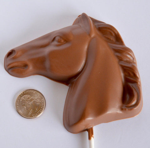 Chocolate Horse Party Lollipops (Set of 12)