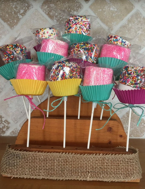 Chocolate Dipped Marshmallow Pops (Set of 12)