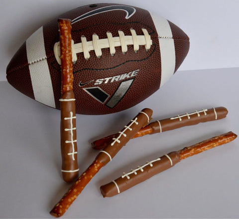 Chocolate Covered Football Pretzels (Set of 12)