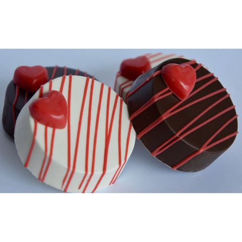 Valentines Chocolate Covered Oreos (Set of 12)