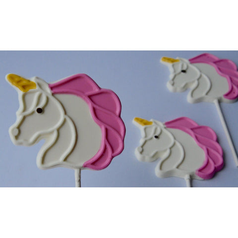 Unicorn Chocolate Lollipops (Set of 12)