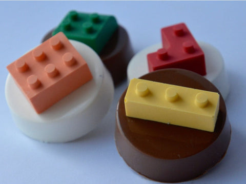 Bricks Themed Chocolate Covered Oreos (Set of 12)