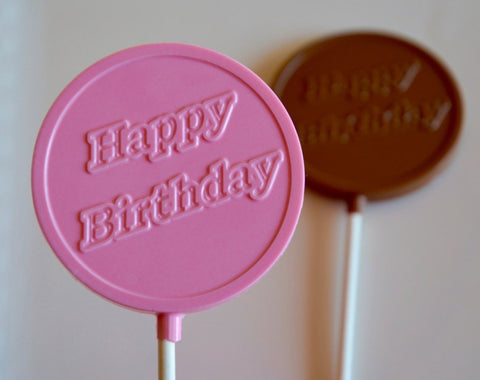 Birthday Chocolate Lollipops (Set of 12)