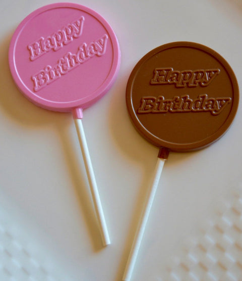 Birthday Chocolate Lollipops (Set of 12)