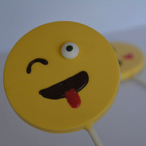 Chocolate Emoji Lollipops (Set of 12)