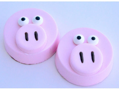 Pig Inspired Chocolate Covered Oreos (Set 0f 12)