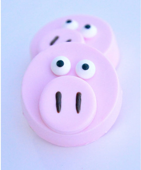 Pig Inspired Chocolate Covered Oreos (Set 0f 12)