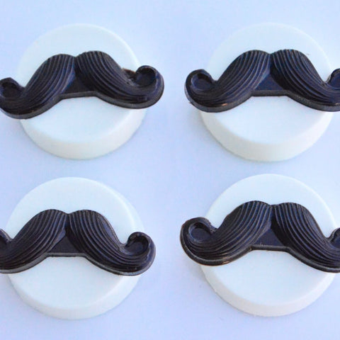 Mustache Inspired Chocolate Covered Oreos (Set of 12)