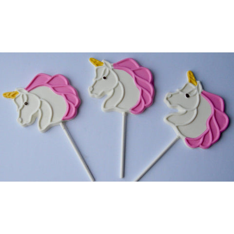 Unicorn Chocolate Lollipops (Set of 12)