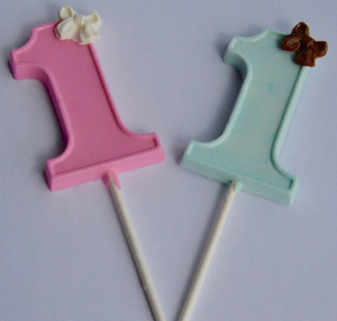 Chocolate Lollipop Numbers (Set of 12)