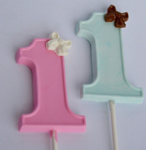 Chocolate Lollipop Numbers (Set of 12)