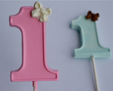 Chocolate Lollipop Numbers (Set of 12)