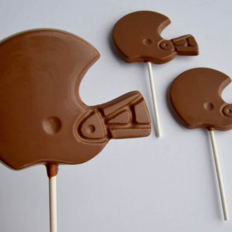 Chocolate Football Helmet Lollipops (Set of 12)