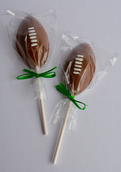 Chocolate Football Lollipops (Set of 12)