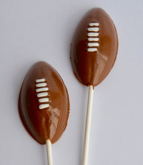 Chocolate Football Lollipops (Set of 12)