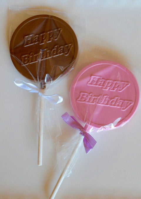 Birthday Chocolate Lollipops (Set of 12)