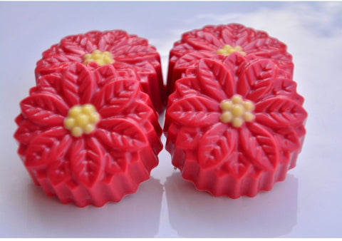 Poinsettia Chocolate Covered Oreos (Set 0f 12)