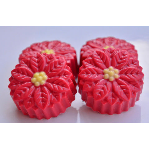 Poinsettia Chocolate Covered Oreos (Set 0f 12)