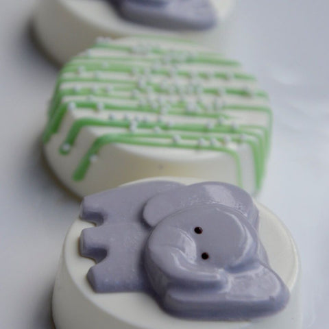 Elephant Inspired Chocolate Covered Oreos (Set of 12)