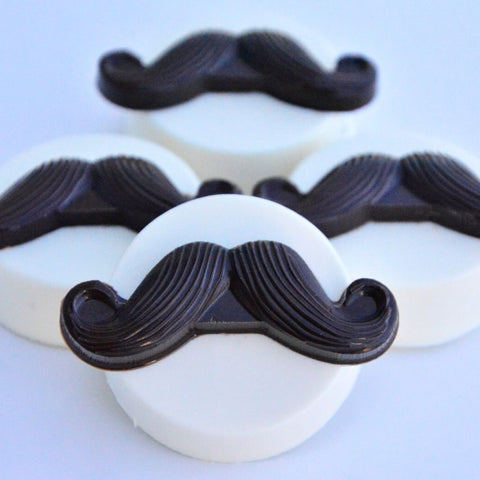 Mustache Inspired Chocolate Covered Oreos (Set of 12)